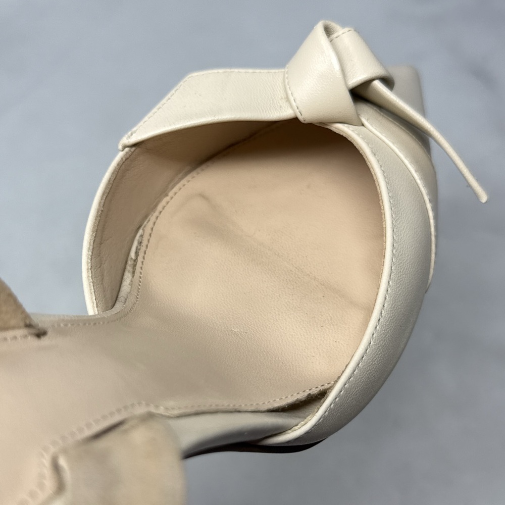 Alexandre Birman Clarita 85 Bow Knot Pointed Toe Slingback Pump Mid Heels 38.5 - Picture 10 of 16